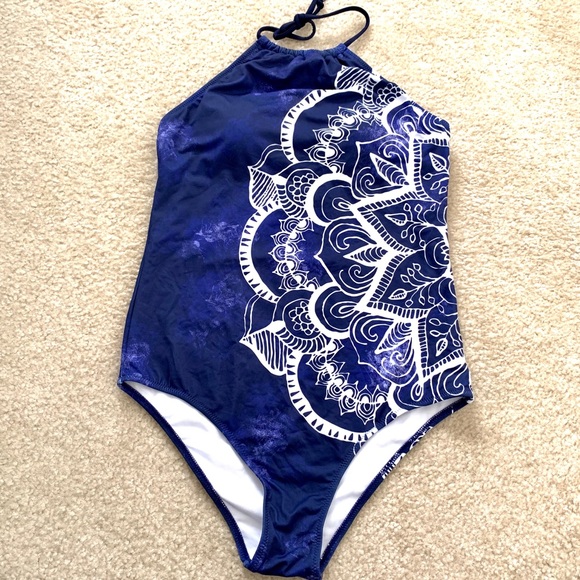 Amazon Other - Ekouder One Piece Halter Style Lined Bathing Suit